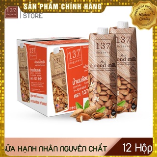 Thùng Sữa Hạt HẠNH NHÂN Truyền Thống - 12 Hộp 1000ml