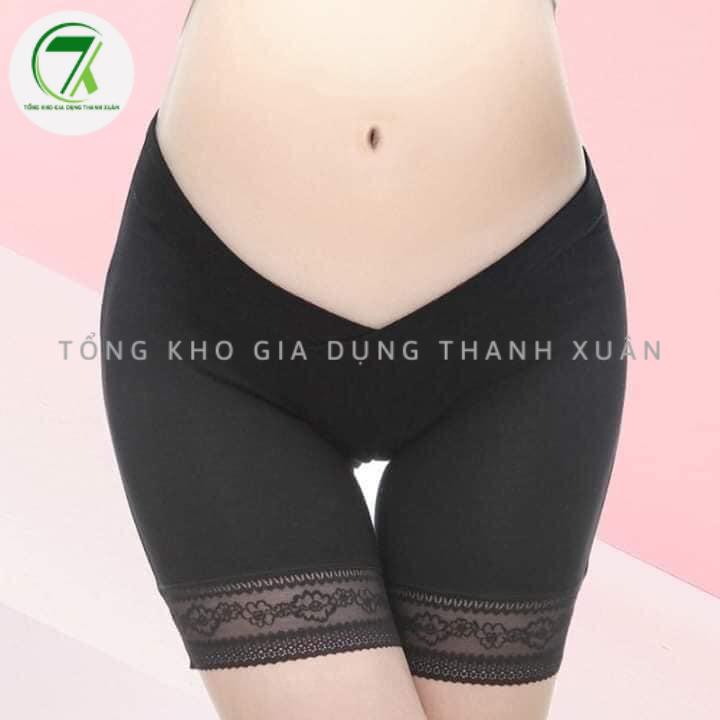 Quần mặc váy bà bầu chất liệu cotton cao cấp co dãn 4 chiều thoáng mát, freesize