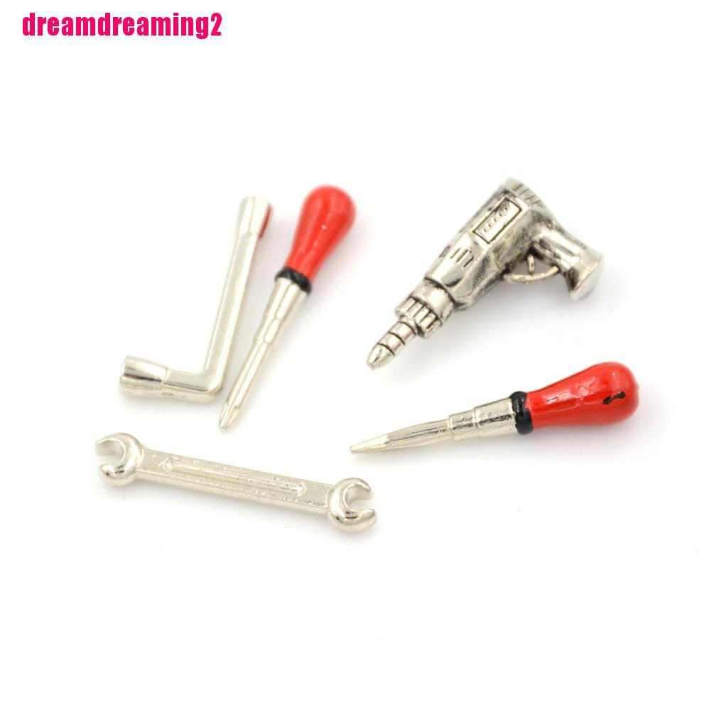 Bộ 5 Dụng Cụ Sửa Chữa Mini Tỉ Lệ 1: 12 Dành Cho Búp Bê