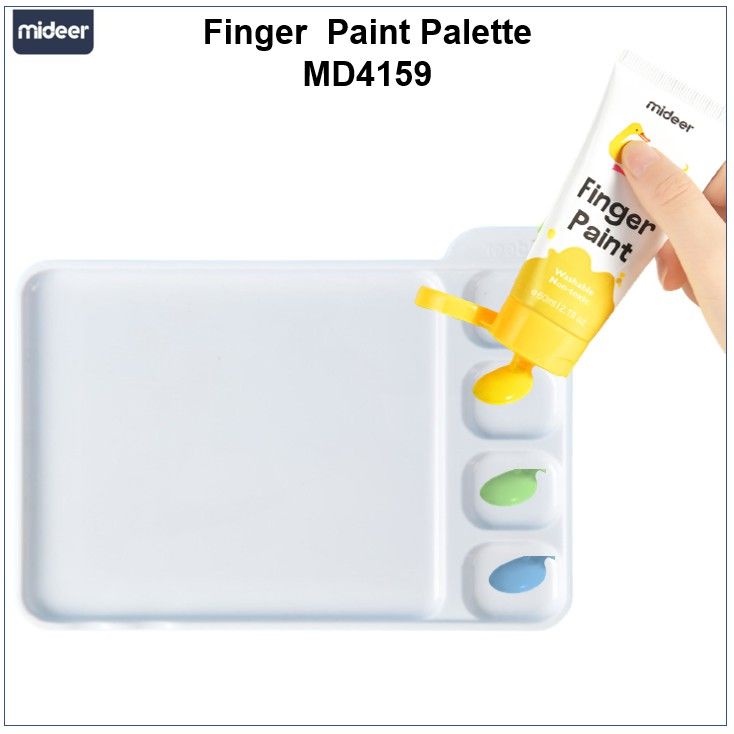 Bảng Pha Màu Nước Cho Bé Vẽ Tranh Bằng Tay - Finger Paint Palette - Hiệu Mideer