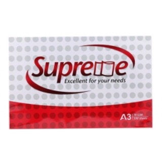 Giấy in Laser văn phòng Supreme - Khổ A3, Định lượng 70gms