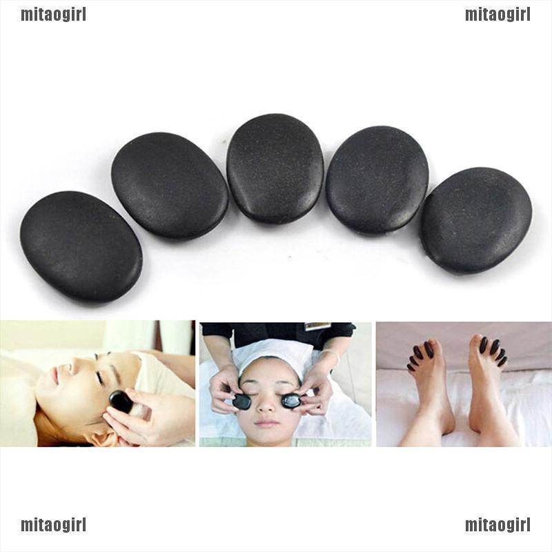 7pcs/set Hot Stone Massage Useful Basalt Rocks 3*4cm Size Black New