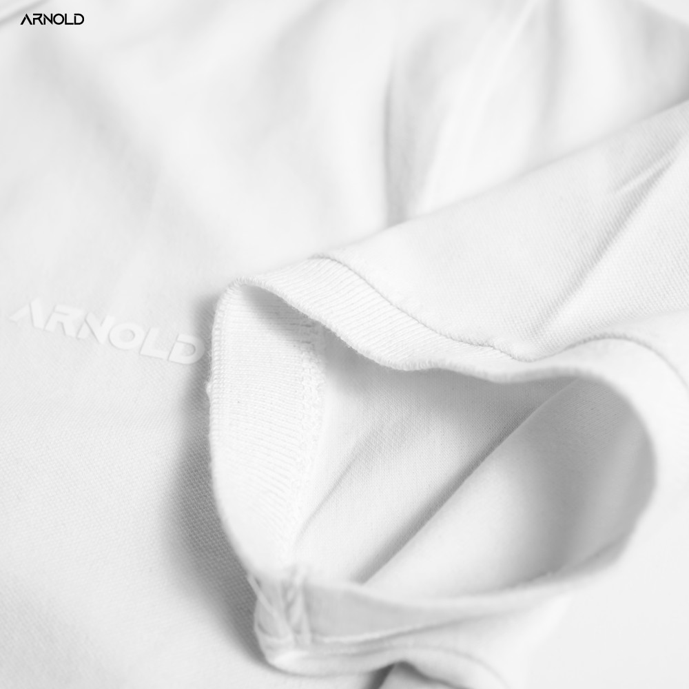 [Mã LTP50 giảm 50000 đơn 150000] Áo thun polo nam cổ bẻ màu trắng vải cá sấu Cotton trẻ trung, thoáng mát - Arnold | BigBuy360 - bigbuy360.vn