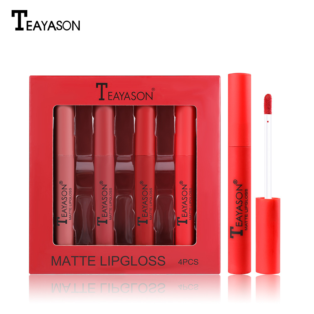 (Hàng Mới Về) Set 4 Thỏi Son Kem Teayason Tông Nhung Lì Chống Nước Lâu Trôi | BigBuy360 - bigbuy360.vn