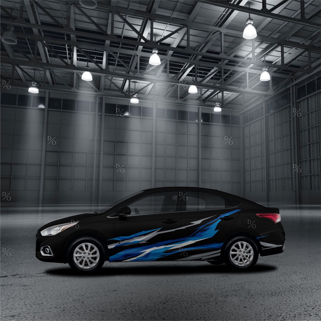 Tem sườn dán xe Hyundai Accent HA-022 - Thiết kế tem theo yêu cầu