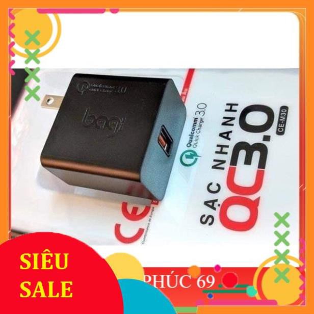 Free Ship - Hàng Loại Một Củ Sạc Nhanh Quick Charge Bagi 3.0 CE-M30