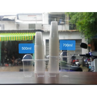 LY NHỰA PP TRƠN/LY TRÀ SỮA 500 ML - THÙNG 1000 CÁI - KHÔNG KÈM NẮP