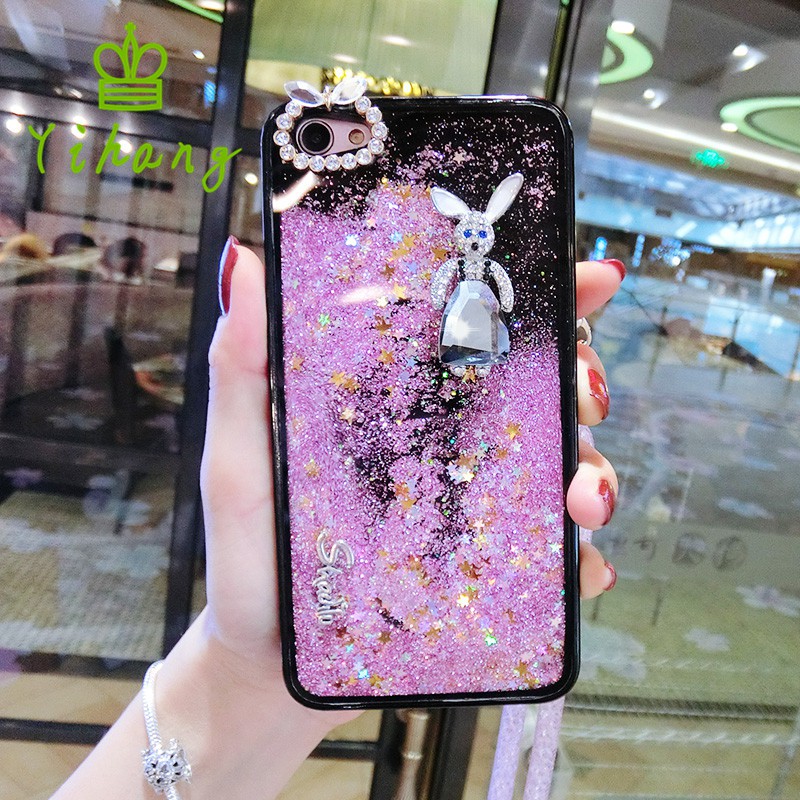 9 Huawei Honor 9 8 Play GR5 GR3 2017 Y5 II P Smart Quicksand Bear Rabbit Case