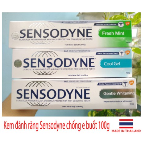 COMBO 5 LỌ Kem đánh răng Sensodyne chống ê buốt làm trắng răng 100g