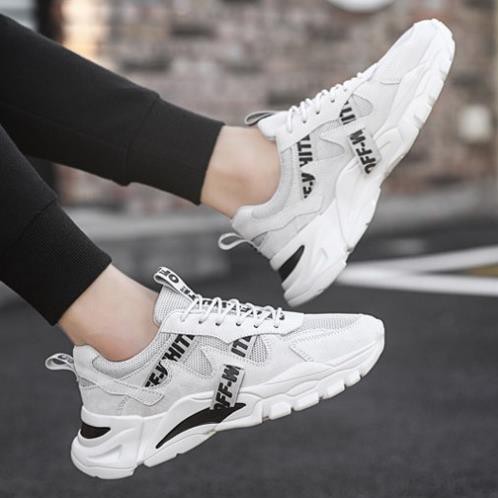 Giày sneaker nam cổ thấp buộc dây thoáng khí mới hot size 39 đến 43 DORINO MS19