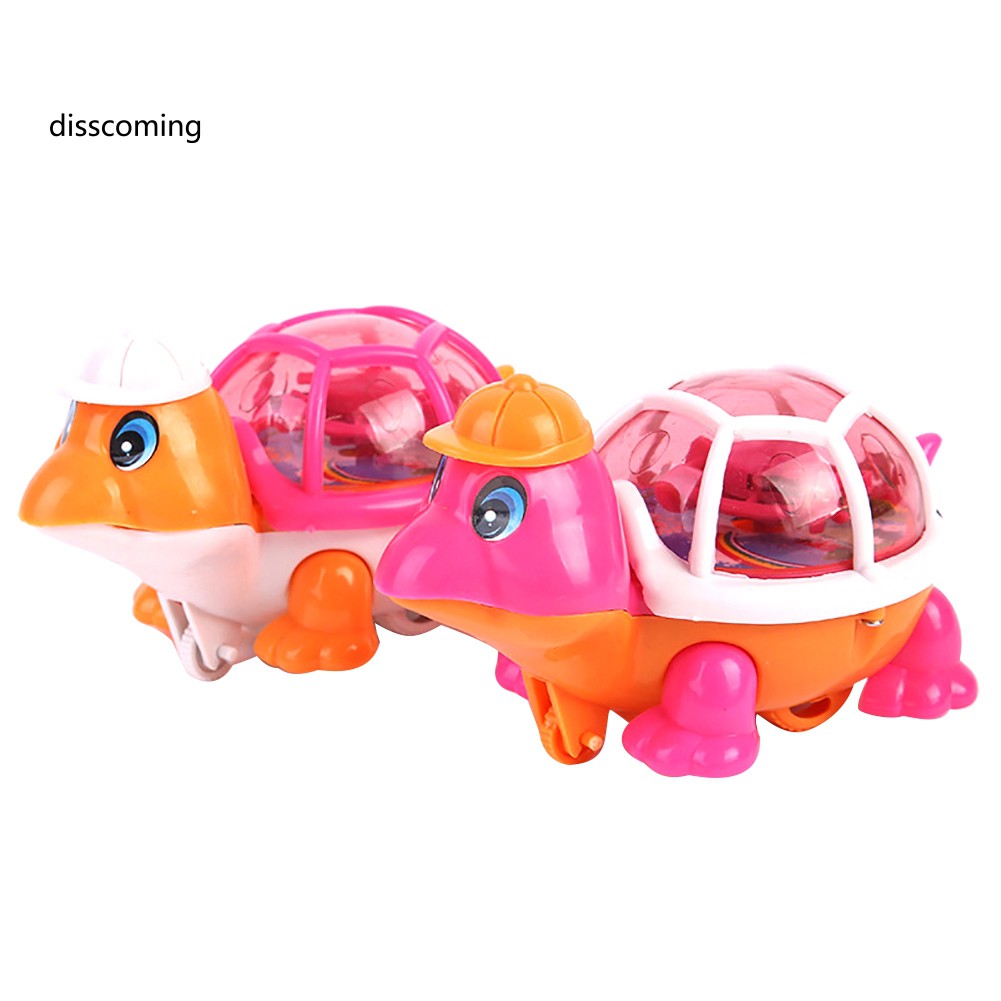 Đồ chơi lên dây cót hình rùa có đèn LED phát sáng