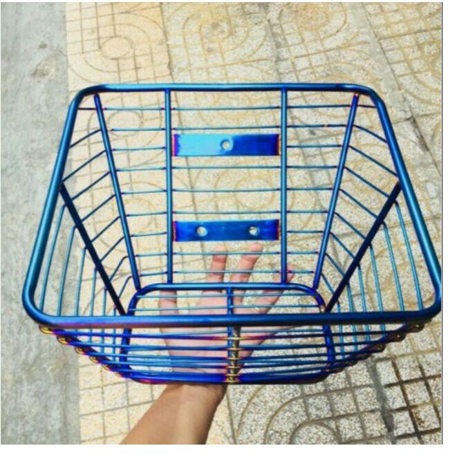 Rổ Inox xi Titan dành cho xe WAVE, DREAM, SIRIUS