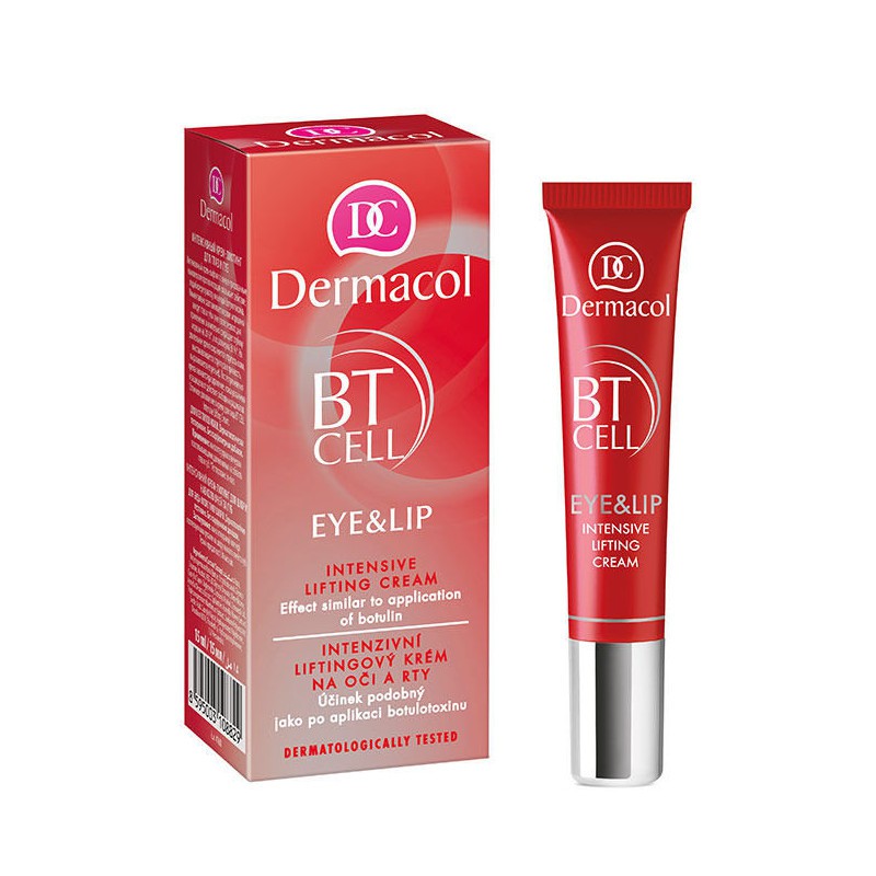 Kem nâng cơ mắt và môi Dermacol Bt cell eye &amp; lip intensive lifting cream 15ml