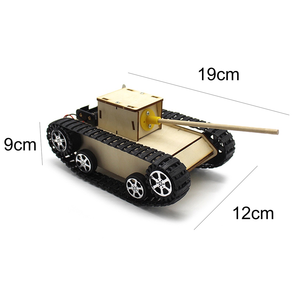 Mô Hình Đồ Chơi Lắp Ráp Xe Tăng Bằng Gỗ DIY Giáo Dục Cho Bé
