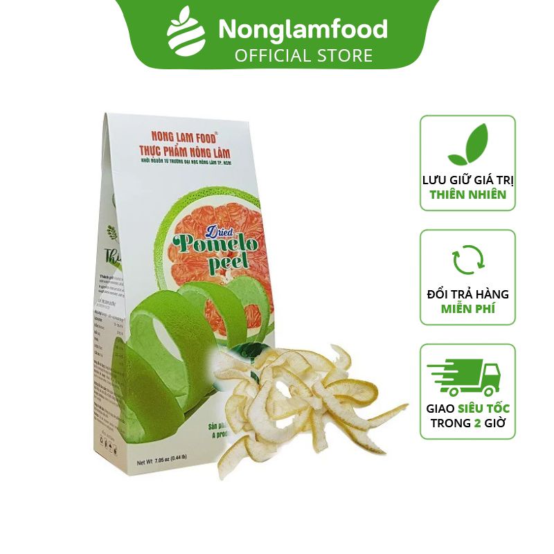 Vỏ Bưởi Sấy Dẻo Nonglamfood Hộp 200g | Healthy Snack | Ăn vặt văn phòng | Ăn vặt tốt cho sức khỏe | Trái cây sấy dẻo