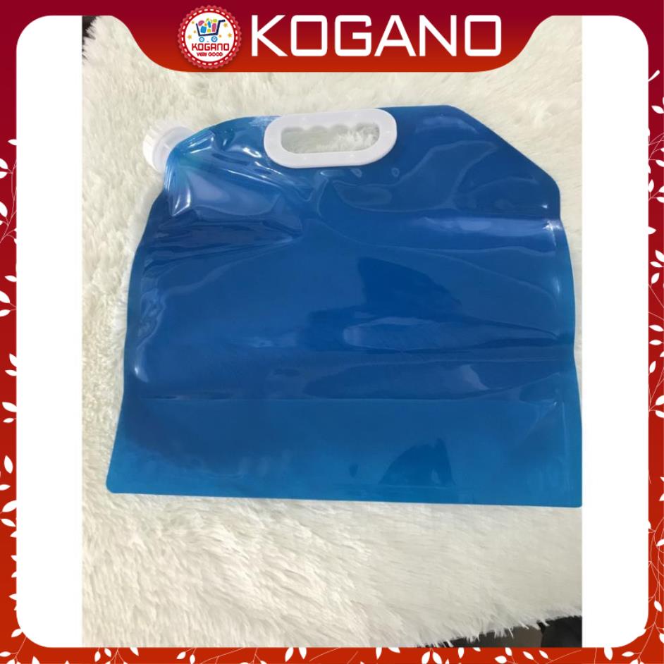 Bình đựng nước 5 lít KOGANO túi đựng nước gấp gọn đi du lịch, dã ngoại tiện dụng HG-001196