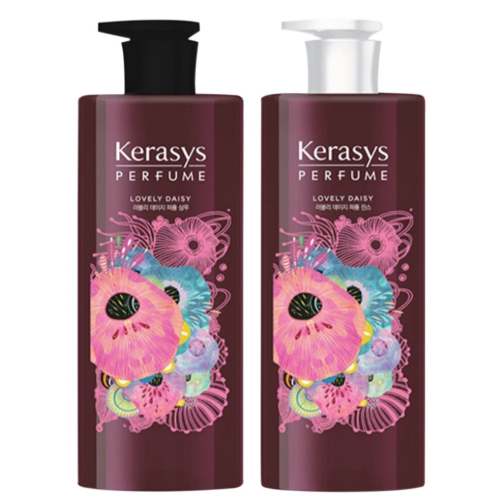 Dầu xả nước hoa hương cúc rừng và xạ hương Kerasys Lovely Daisy Hàn Quốc 600ml