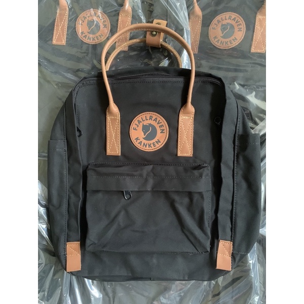 Balo Kanken No.2 black phối quai