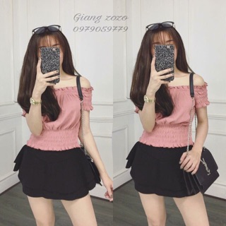 Áo trễ vai nhún