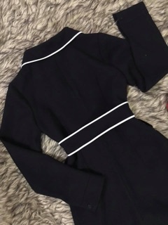 Váy cổ vest phối ren cao cấp