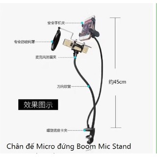 Chân Đế Micro Đứng Boom Mic Stand