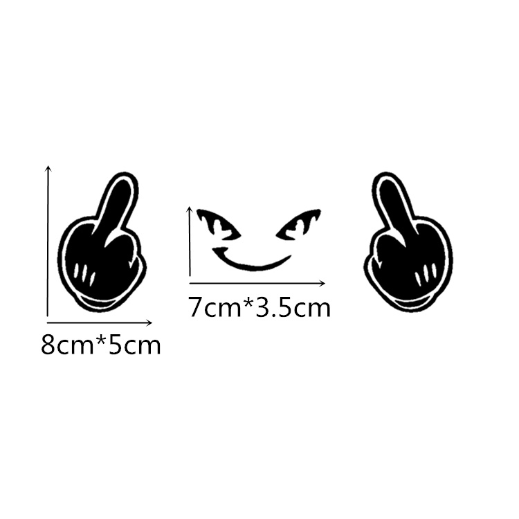 Miếng Dán Phản Quang Họa Tiết Vui Nhộn Trang Trí Xe Hơi Mazda 2 / 3 / 6 CX-30 CX-4 / 5 Axela Atenza