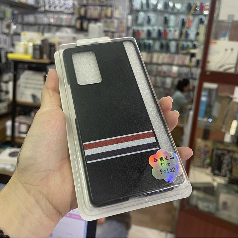 ốp lưng da samsung Z FOLD 2 / Z FOLD2 kẻ ngang cờ newyork chuẩn xịn