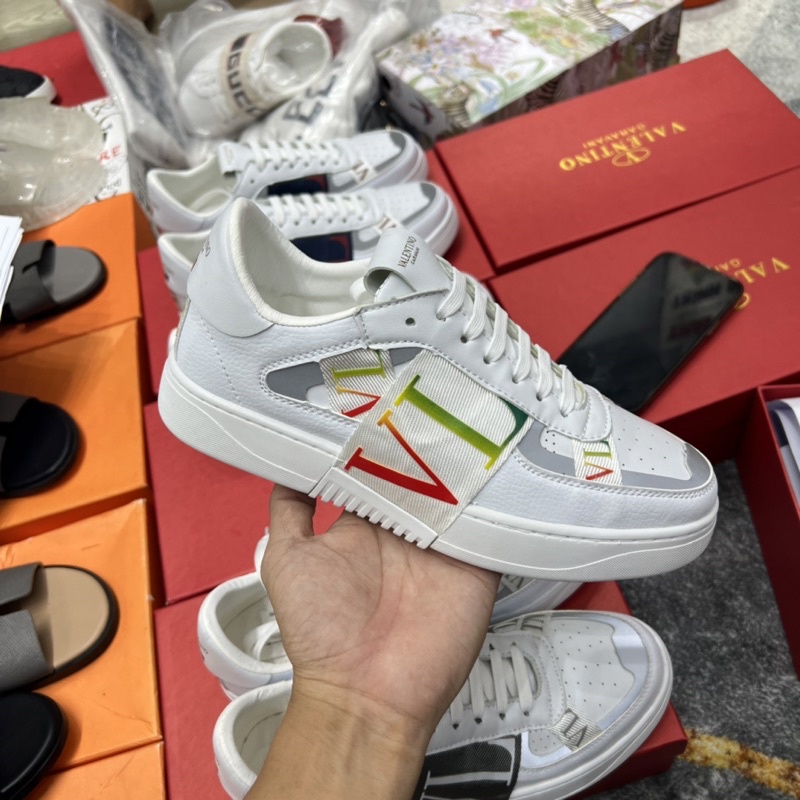 Giầy sneaker VLTN vạt sườn có hộp - Giầy nam kèm hộp cao cấp