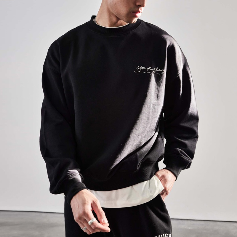 Áo Thun Nam Dài Tay Cổ Tròn Thời Trang