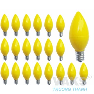 BỘ ĐÈN LED 20 TRÁI ỚT TIẾT KIỆM ĐIỆN ĐUÔI VẶN E12-220V - Ánh sáng Vàng.