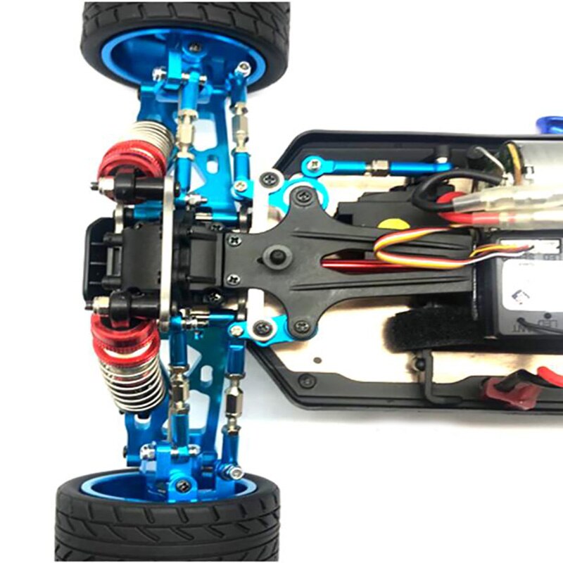 Đối với WLtoys 144001 1/14 RC Phụ tùng xe hơi Liên kết kim loại Servo Kéo Thanh lái Bộ thanh buộc