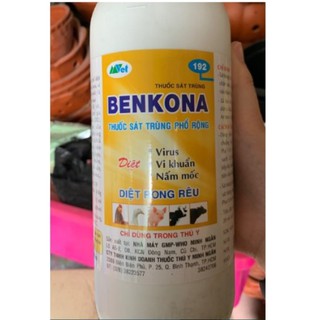 Thuốc diệt khuẩn Benkona, diệt vi khuẩn nấm mốc, phòng dịch bệnh 1 LÍT