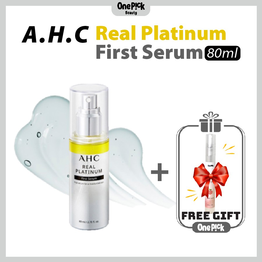 OnePick) SERUM DưỡngTrắng, Cấp Ẩm Và Chống Lão Hóa [AHC Real Platinum First Serum 80ml]