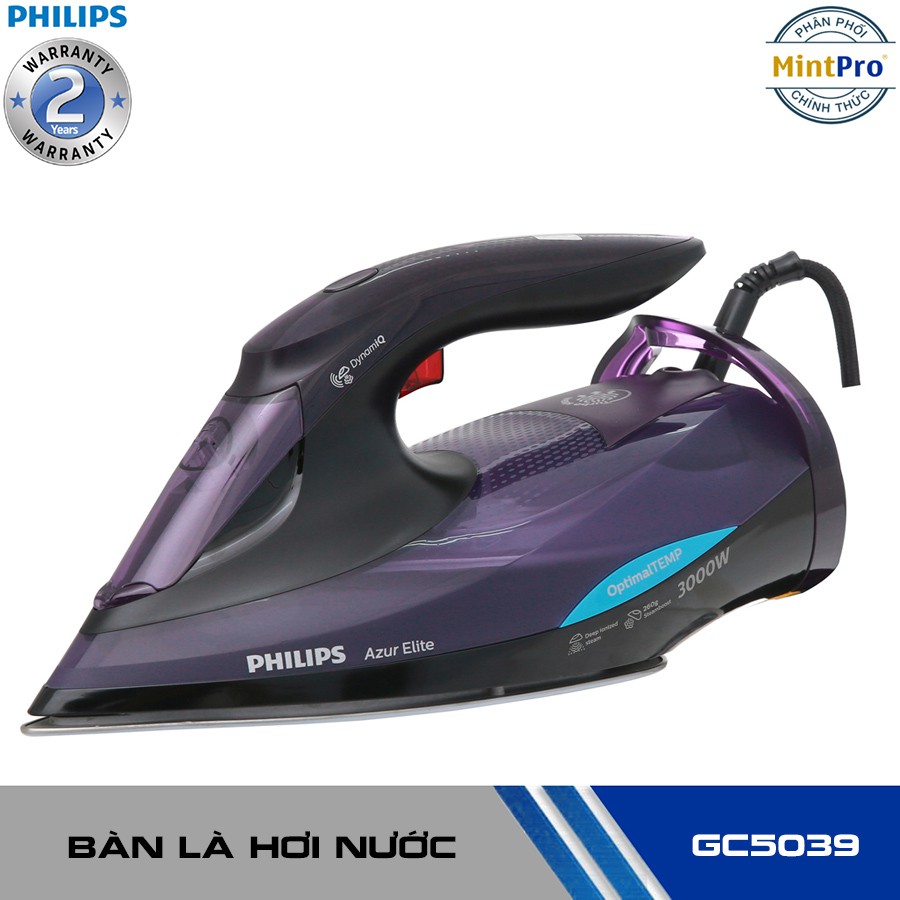 Bàn Ủi Hơi Nước chống cháy Philips GC5039