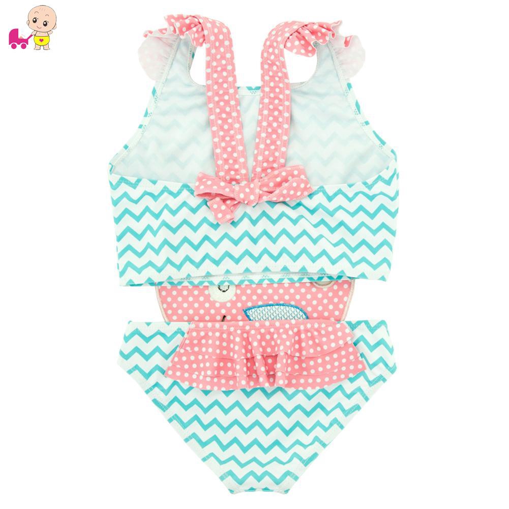 Bộ đồ bơi một mảnh in họa tiết hoạt hình dễ thương cho bé gái