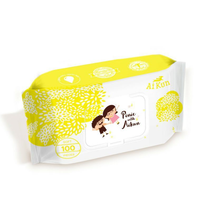 Khăn ướt cao cấp không mùi và có mùi HUGGIES và Aiko - Aikun cho bé