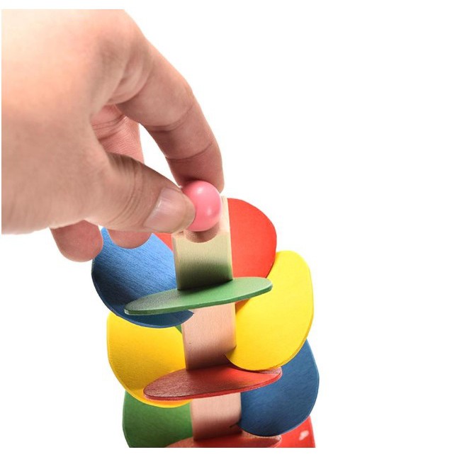 Cây gỗ thả bi lăn trang trí bàn làm việc