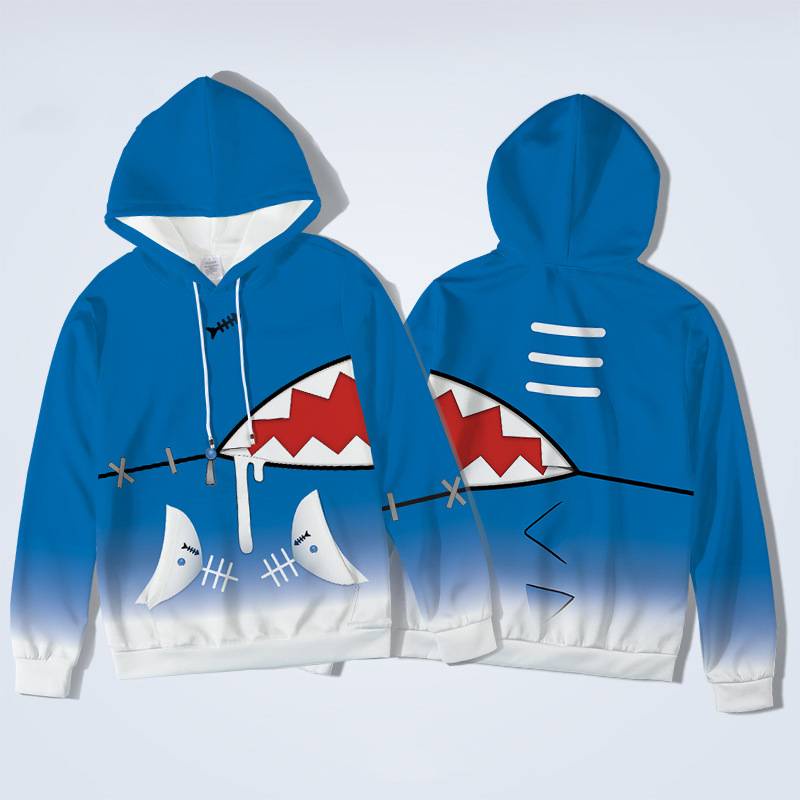 Áo Hoodie Dài Tay Họa Tiết Anime Ellen Hololive Gawr Gura Cho Nam Nữ