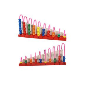 Đồ chơi giáo dục - bàn tính gỗ học đếm - bảng tính cầu vồng