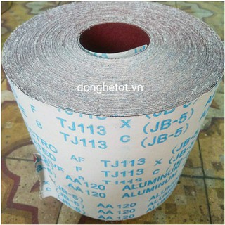 Nhám vải cuộn - JB5-AA 120, 150 Khổ rộng 10cm -BÁN THEO MÉT