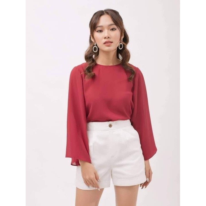 Áo voan lụa tay loe