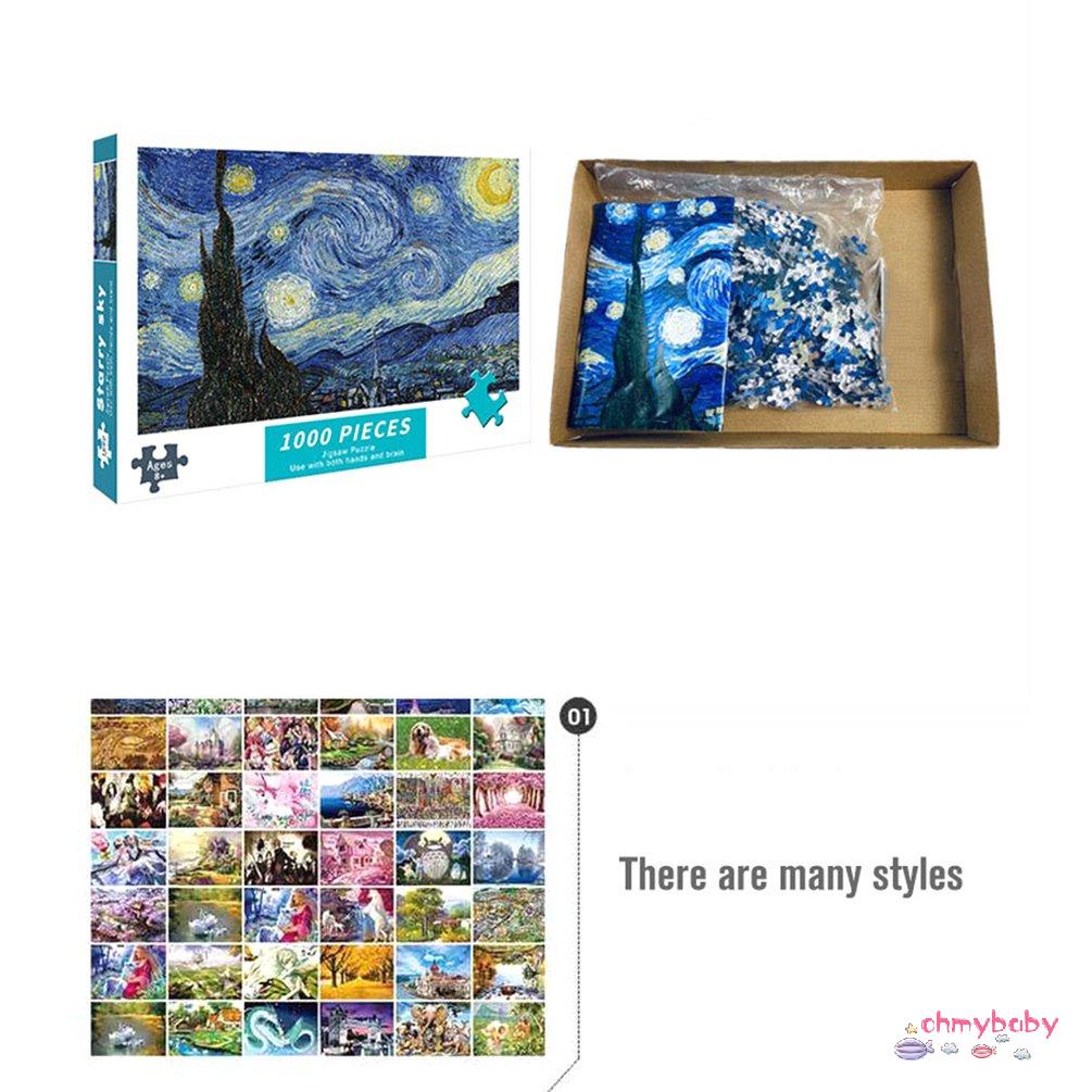 Bộ 1000 Miếng Xếp Hình Phong Cảnh Mini Dành Cho Người Lớn