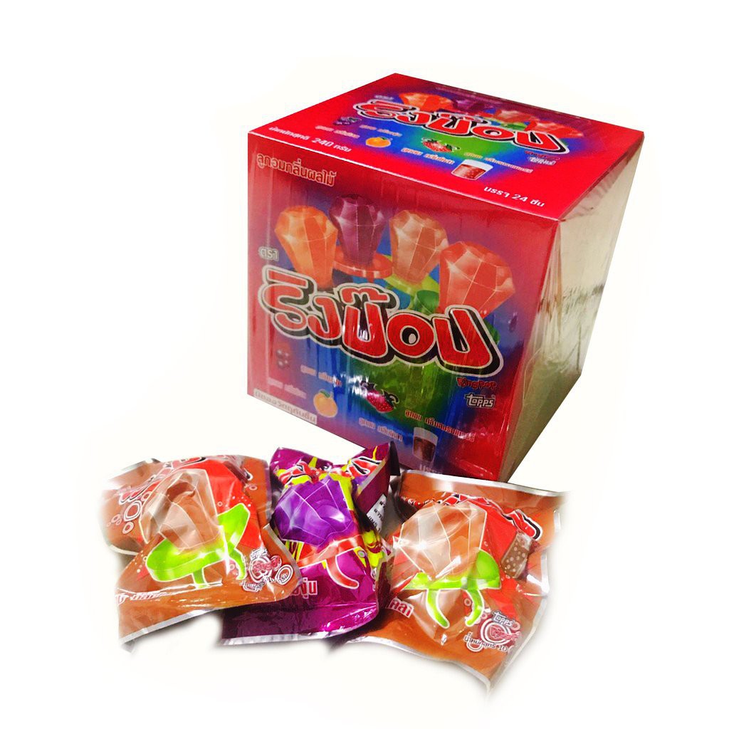 Kẹo Nhẫn Kim Cương Ring Pop/ Diamond Pop gói lẻ 10g