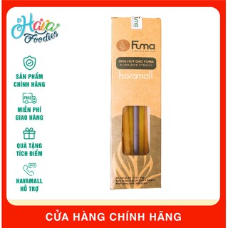 Ống Hút Gạo Thân Thiện Môi Trường Fuma Hộp - Rice Straws