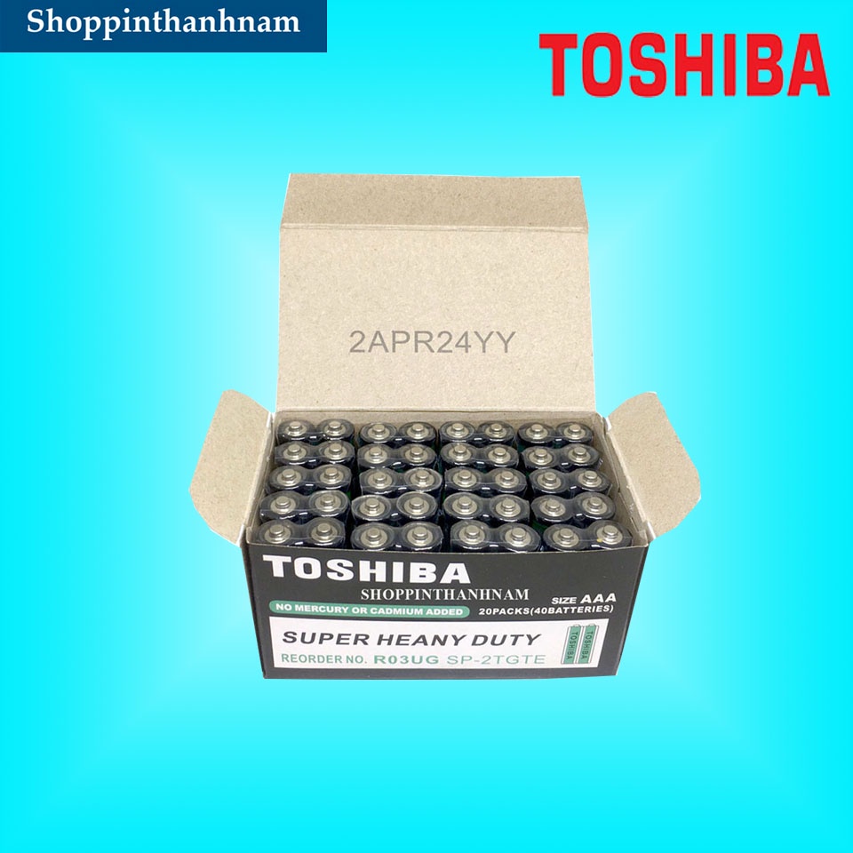 Hộp pin AAA 1,5V Toshiba R03UG Dùng cho remote
