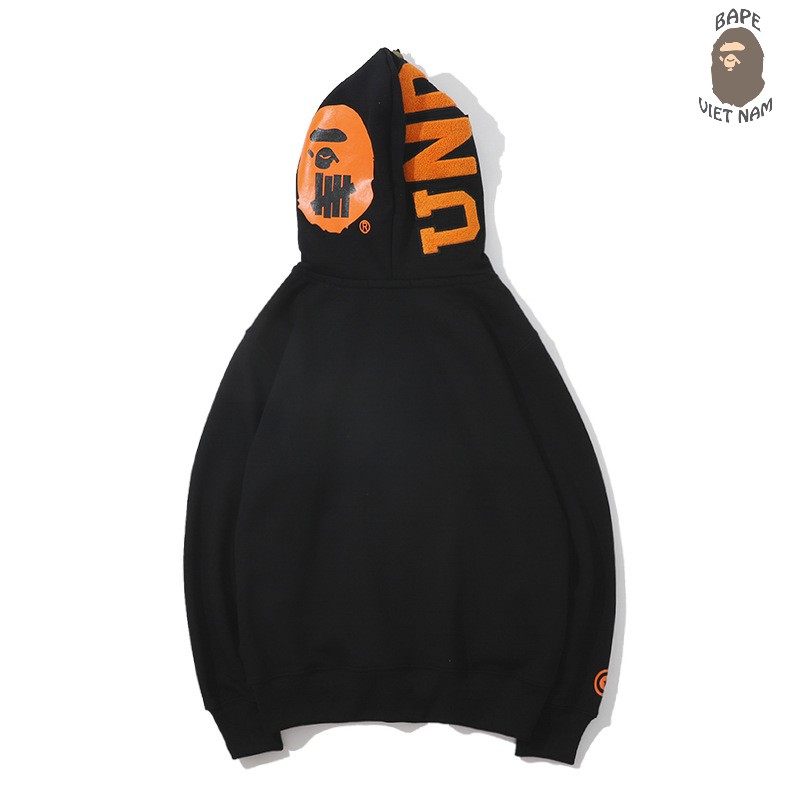 [Ảnh thật + FREESHIP] Jacket Bape Shark x Undefeated 2 mũ fullzip , Áo khoác Hoodie Bape Cá Ngáo