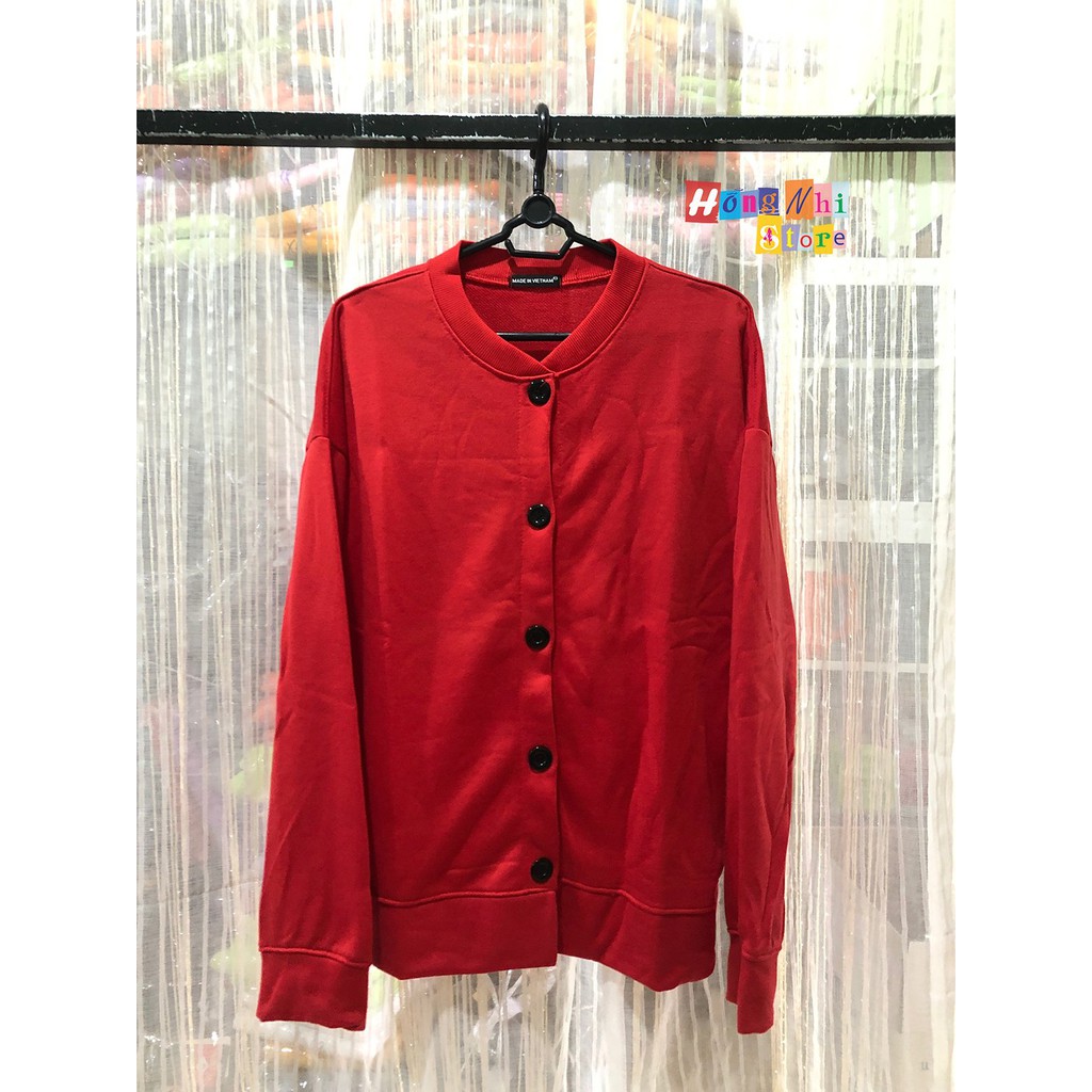 [Mã FAGREEN1505 giảm 10% tối đa 30K đơn 99K] ÁO KHOÁC CARDIGAN BASIC RED UNISEX MÀU ĐỎ - MM | BigBuy360 - bigbuy360.vn