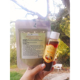 Combo bột lá neem và mật ong nguyên chất