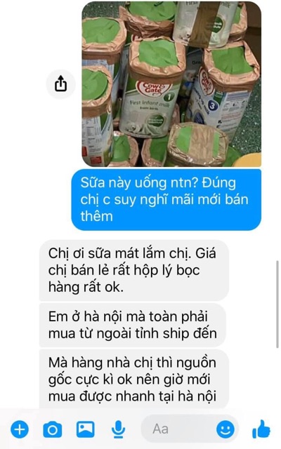 Sữa bột Cow and Gate số 2 sữa mát giàu dinh dưỡng giúp bé tăng cân phát triển chiều cao phát triển trí não lon 800g