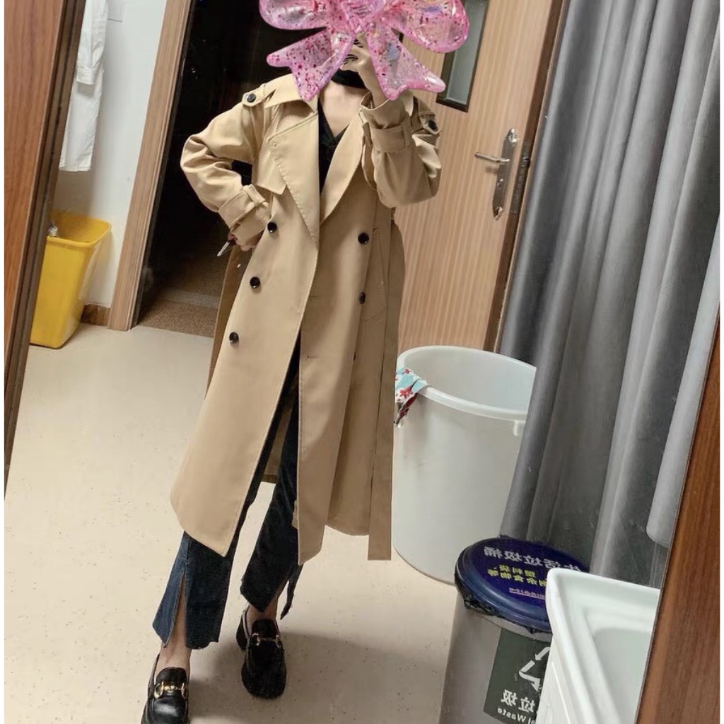 Áo mangto nữ dáng dài, áo khoác mangto có 2 màu order Taobao hàng cao cấp hàng order TAOBAO có ảnh thật